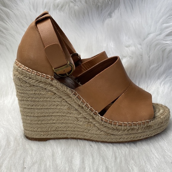 Treasure and Bond Sannibel Leather Espadrilles Wedges Size 6.5 - Picture 4 of 9